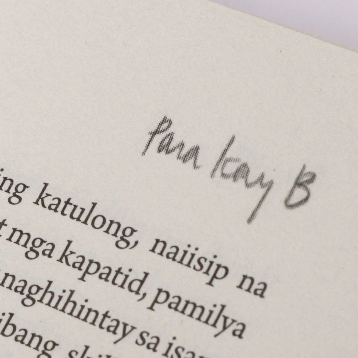 Para Kay B ∙ Book Design By Karl Castro